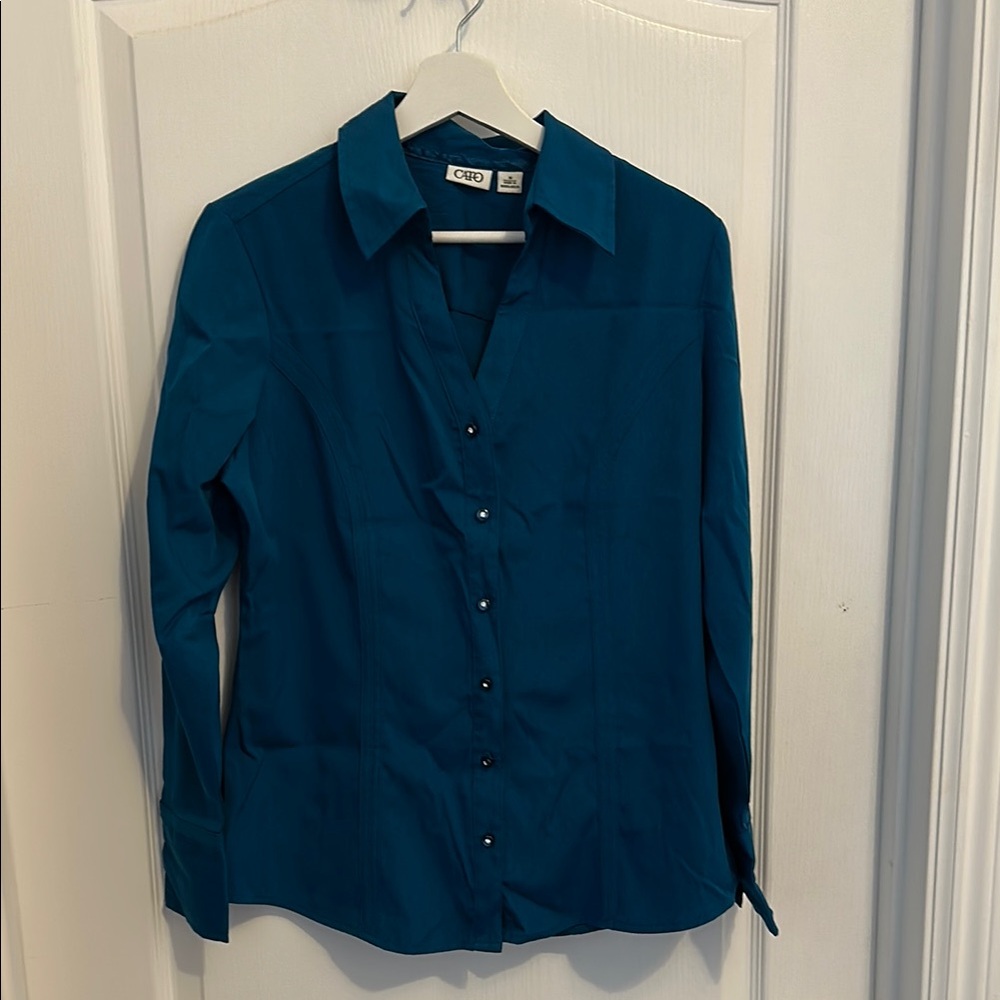 Teal Button-Up Shirt